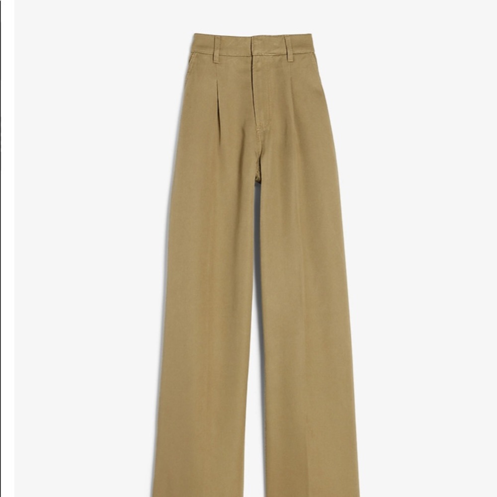 Super high waisted pleated pant